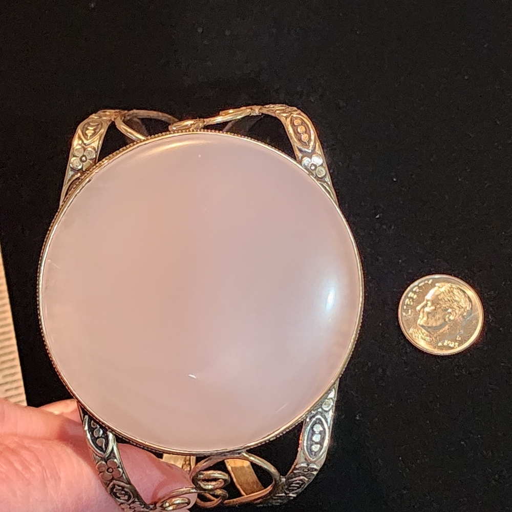 Pink Chalcedony Cuff